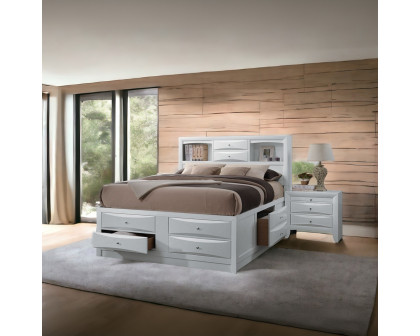 ACME Ireland EK Bed with Storage - White