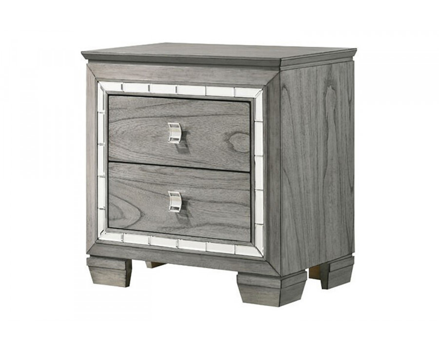 ACME - Antares Nightstand in Light Gray Oak