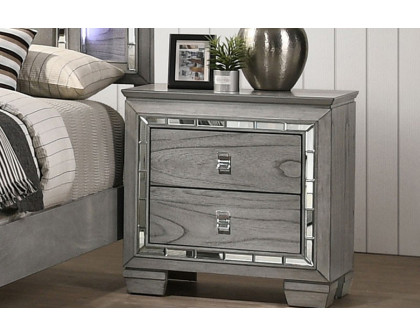 ACME - Antares Nightstand in Light Gray Oak