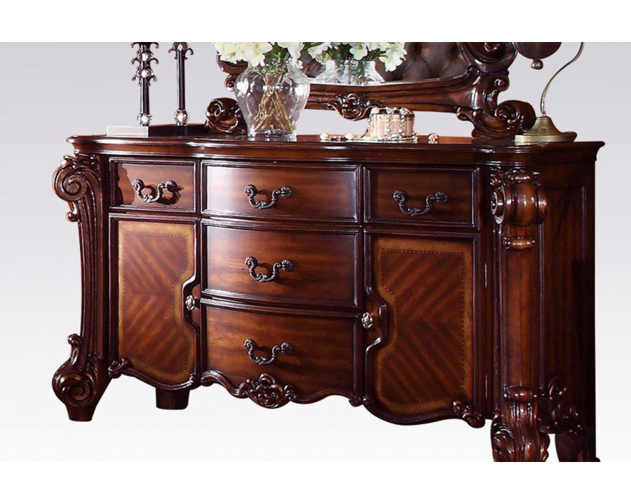 ACME Vendome Traditional Dresser/Server with Four Drawers and Two Doors - Cherry