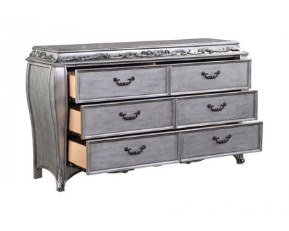 ACME - Leonora Dresser with Jewelry Tray in Vintage Platinum