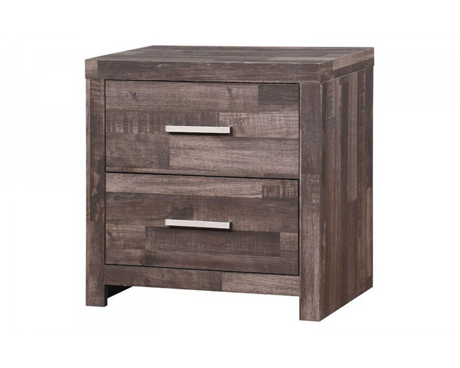 ACME - Juniper Nightstand in Dark Oak