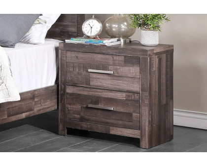 ACME - Juniper Nightstand in Dark Oak