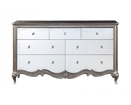 ACME - Esteban Dresser with Jewelry Tray in Antique Champagne