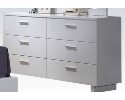 ACME - Lorimar Dresser in White/Chrome Leg