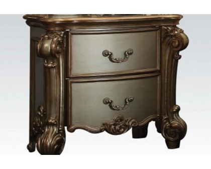 ACME Vendome Nightstand - Gold Patina