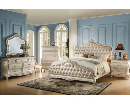 ACME - Chantelle Bed with Button Tufted Panels