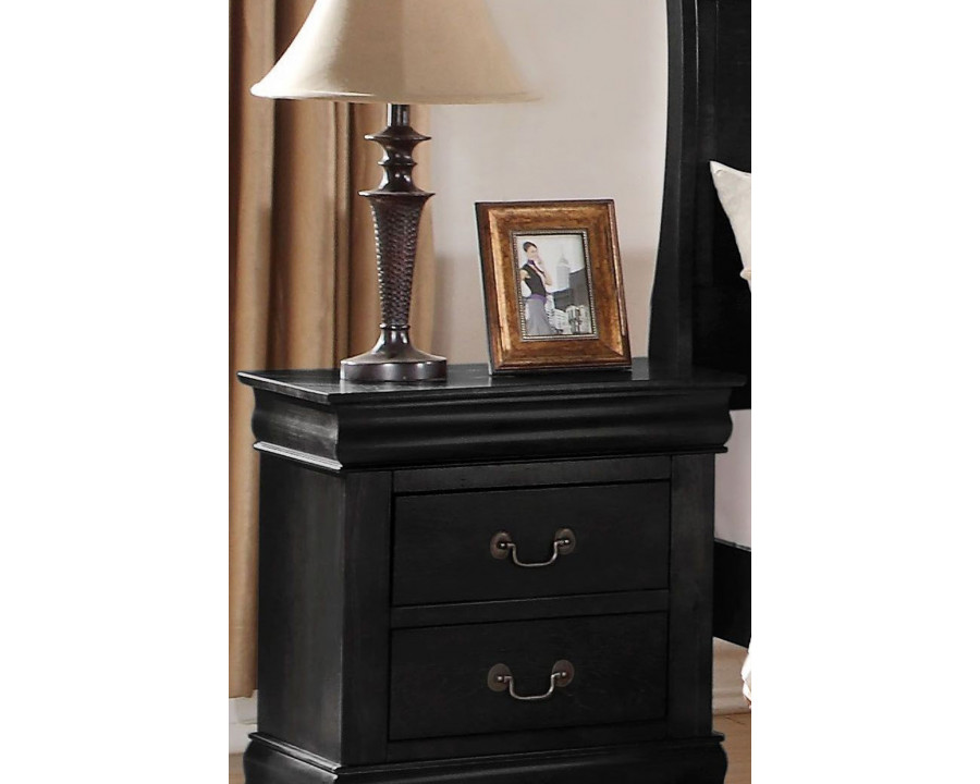 ACME Louis Philippe Nightstand - Black