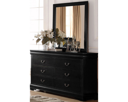 ACME Louis Philippe Mirror - Black