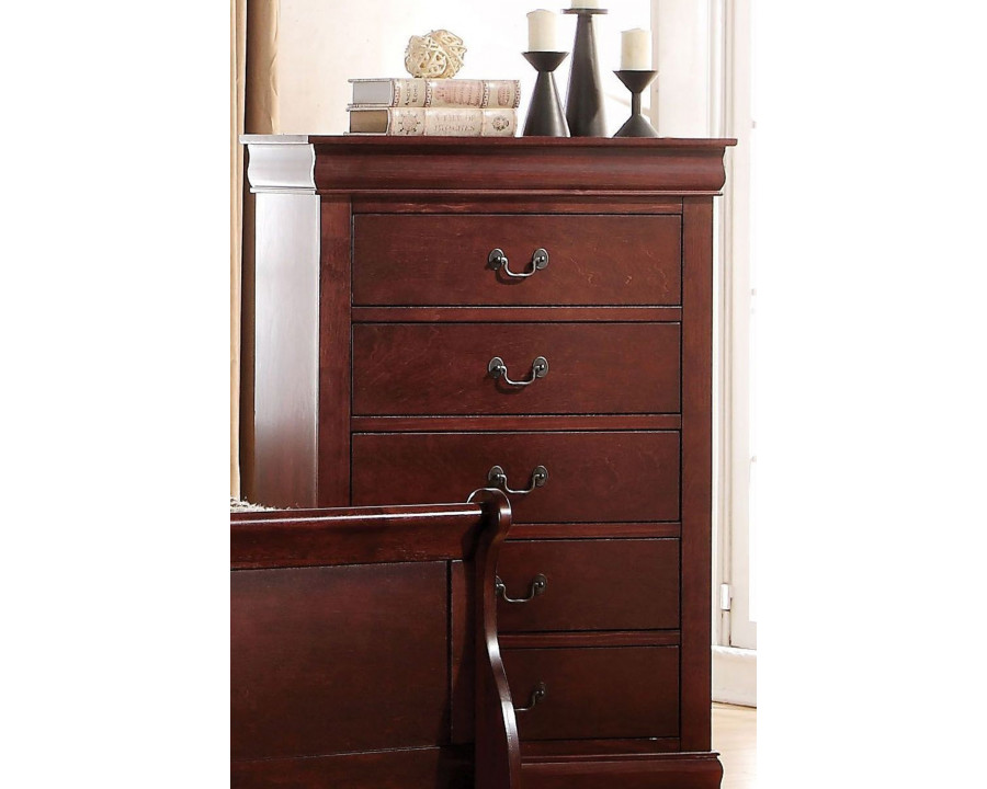 ACME Louis Philippe Chest - Cherry Brown