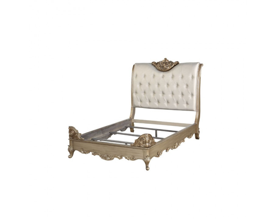 ACME - Orianne CK Bed in Cream/Champagne