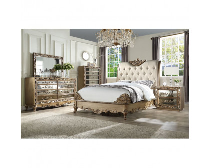 ACME - Orianne CK Bed in Cream/Champagne