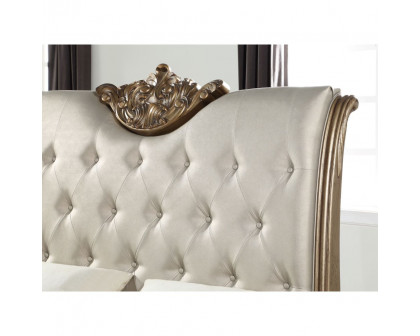 ACME - Orianne CK Bed in Cream/Champagne