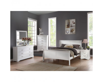 ACME Louis Philippe Queen Bed - White