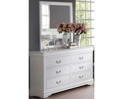 ACME Louis Philippe Mirror - White