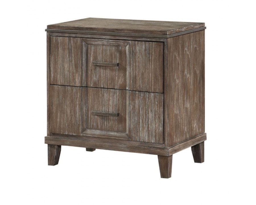 ACME - Bayonne Nightstand in Burnt Oak