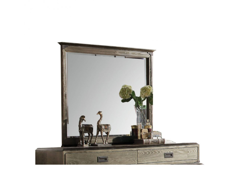 ACME - Athouman Mirror in Weathered Oak