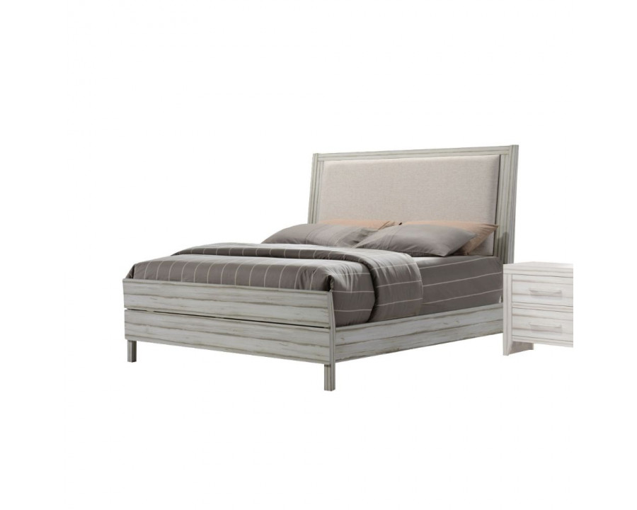 ACME - Shayla Eastern King Bed in Antique White