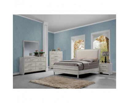 ACME - Shayla Eastern King Bed in Antique White