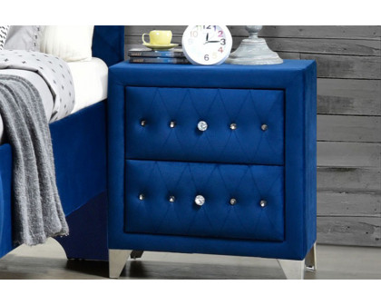 ACME Dante Upholstered Bed - Blue, King Size