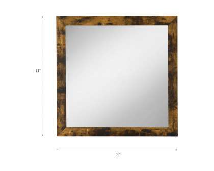 ACME - Juvanth Mirror in Rustic Oak