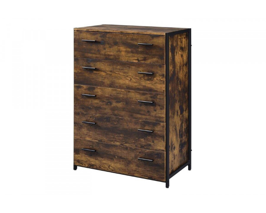 ACME - Juvanth Chest in Rustic Oak/Black