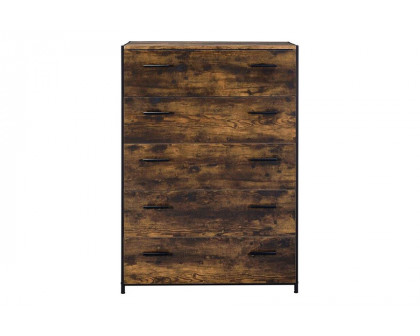 ACME - Juvanth Chest in Rustic Oak/Black