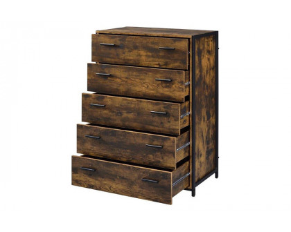 ACME - Juvanth Chest in Rustic Oak/Black