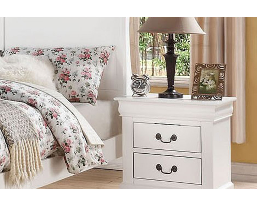 ACME Louis Philipe III Nightstand - White