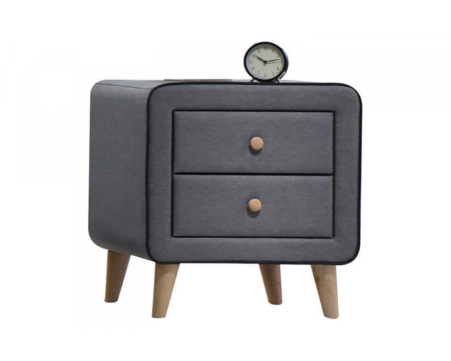 ACME - Valda Nightstand in Light Gray