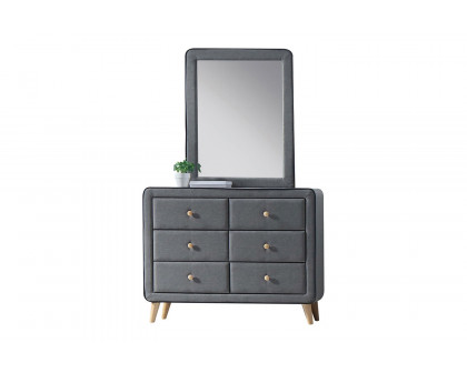 ACME - Valda Mirror in Light Gray