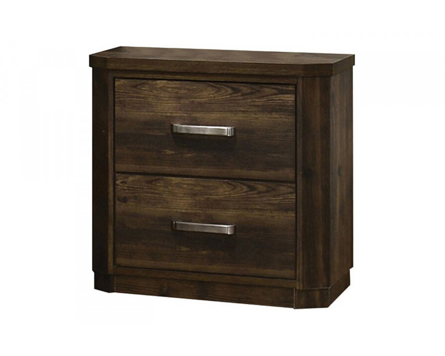 ACME - Elettra Nightstand in Rustic Walnut