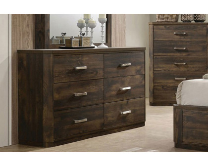 ACME - Elettra Dresser in Rustic Walnut