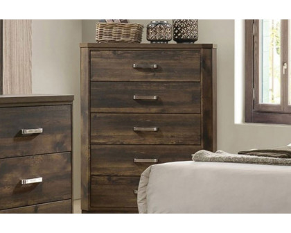 ACME - Elettra Chest in Rustic Walnut