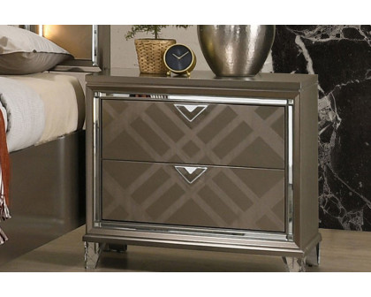 ACME Skylar Nightstand - Dark Champagne