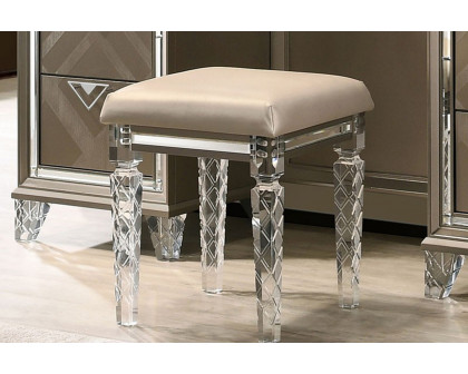 ACME - Skylar Vanity Stool in Dark Champagne