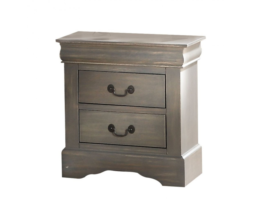 ACME Louis Philippe III Nightstand - Gray