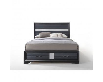 ACME Naima Queen Bed with Storage - Black