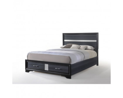 ACME Naima Queen Bed with Storage - Black