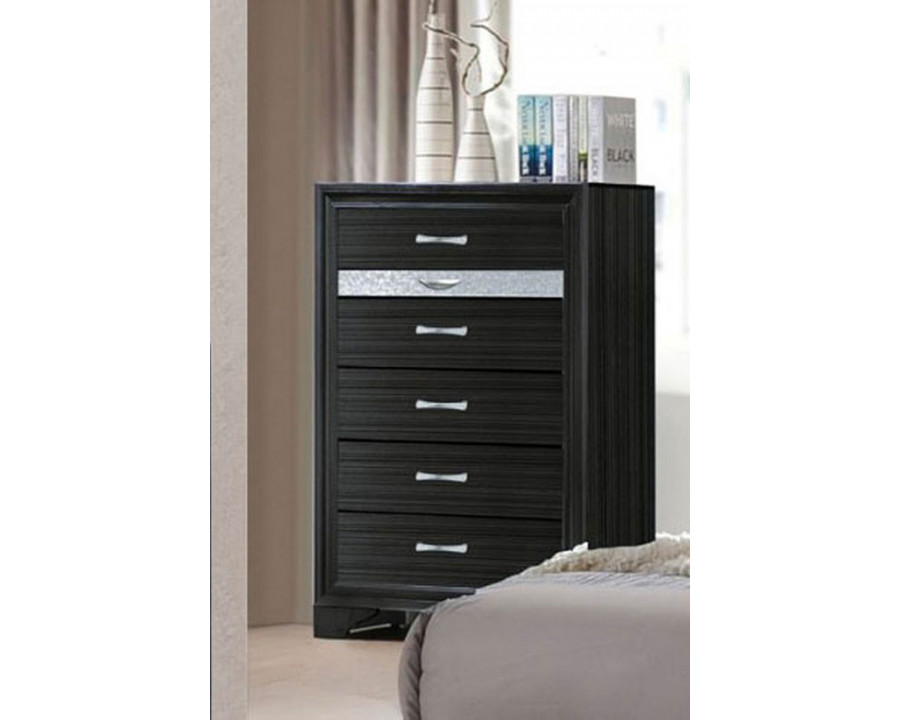 ACME Naima 6 Drawer Chest - Black