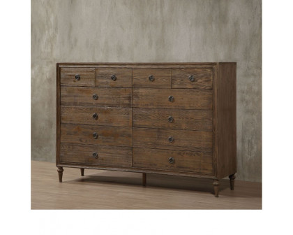 ACME - Inverness (Parker) Dresser (12 Drw) in Reclaimed Oak