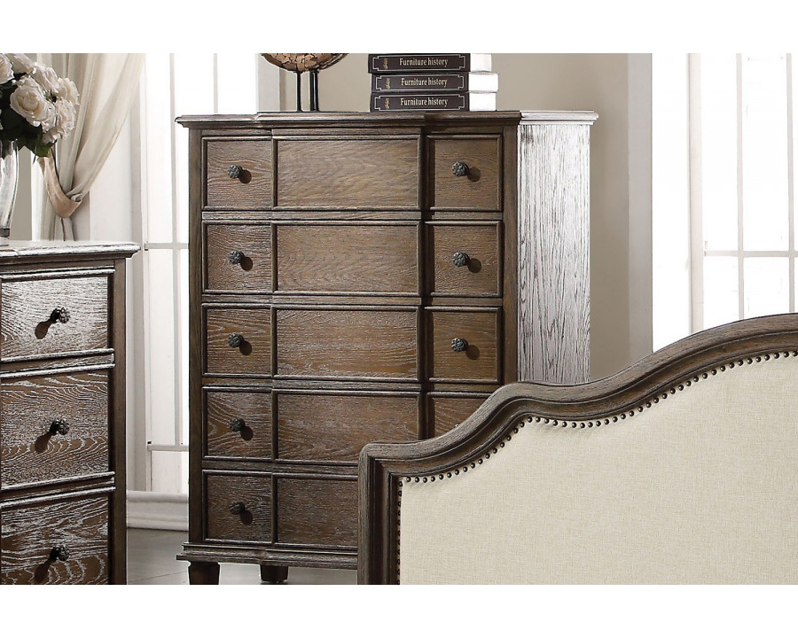 ACME - Baudouin Chest in Weathered Oak