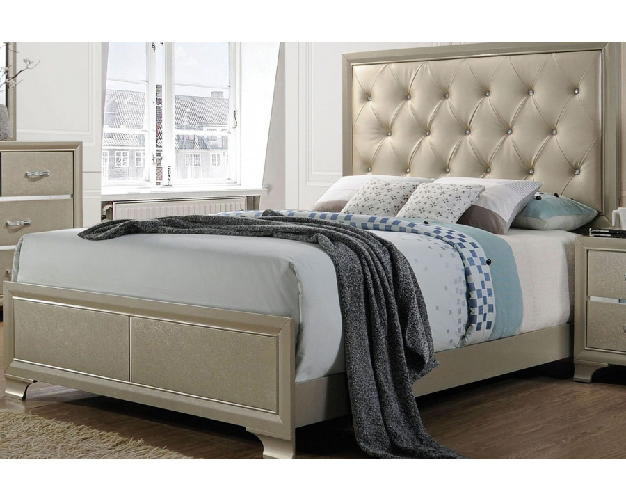 ACME - Carine Queen Bed in Champagne