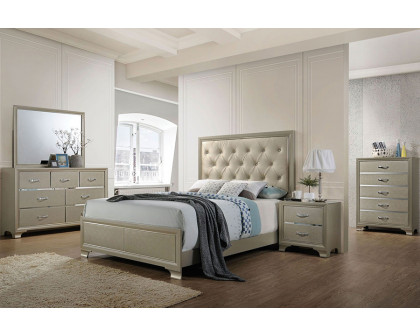 ACME - Carine Queen Bed in Champagne