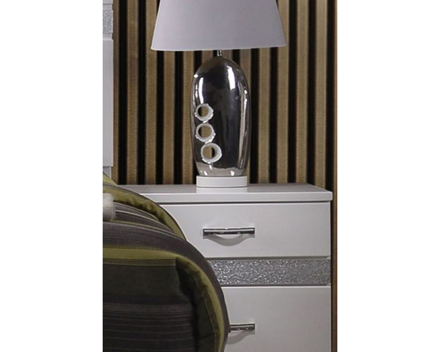 ACME - Naima II Nightstand in White High Gloss