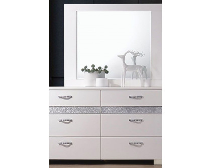 ACME - Naima II Mirror in White High Gloss