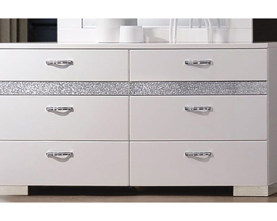 ACME - Naima II Dresser in White High Gloss