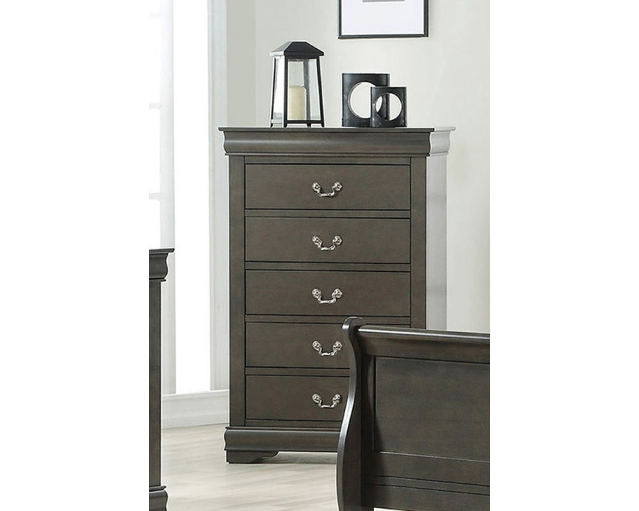 ACME Louis Philippe Chest - Dark Gray