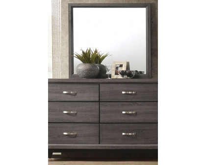 ACME - Valdemar Mirror in Weathered Gray