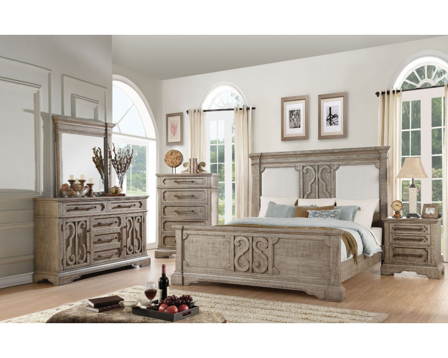 ACME - Artesia Queen Bed in Tan Salvaged Natural